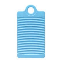 (Blue) Anti-Slip Thick Plastic Washboard for Laundry