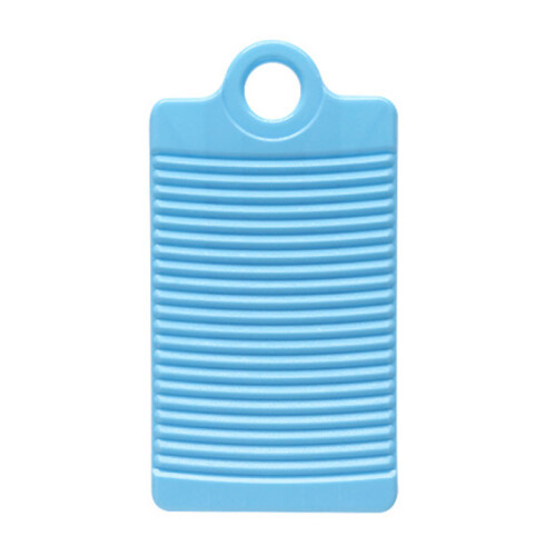 (Blue) Anti-Slip Thick Plastic Washboard for Laundry