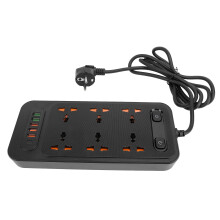 Multiprise 3000 W 6 prises, 5 ports USB + 1 USB-C