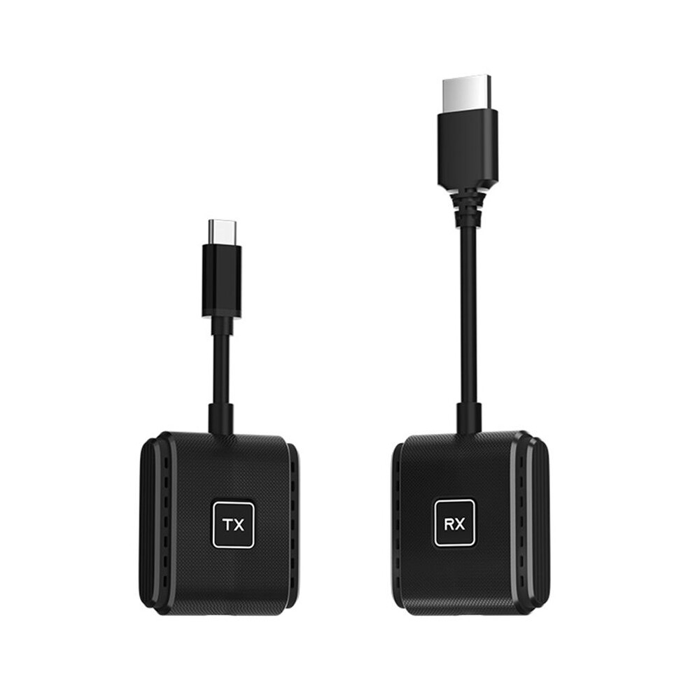 Wireless -Compatible Wifi Transmitter Receiver 50M 1080P 60Hz Extender -Compatible Wifi Display Dongle Adapter Black 4712256590322
