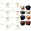 (White, 8pcs) Cowboy Hat Wall Rack - Space Saving Organizer 3