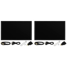 2X Display Portatile da 7 Pollici IPS 1024x600 LCD Compatibile con  VGA Ingresso AV Ingresso Alimentazione  Tipo C per PC Laptop Fotocamera TV