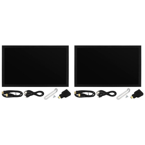2pcs 7 Inch Portable Display IPS 1024x600 LCD -Compatible VGA AV Input  Type C Power in