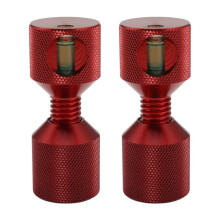 Conjunto de Pinos de Dois Furos 1-1/8 Pol. Alumínio 6061 Pino de Alinhamento de Flange de 2 Furos com Gradiente de Nível