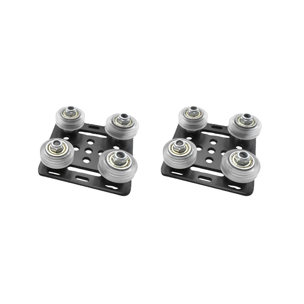 Photos - Printer Part 2X 3D Printer Accessories V- Aluminum Profile Pulley V-Slot Construction Gantry Plate Kit 2020