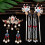 (41) Elegant Hanfu Hair Comb & Earrings Set 1