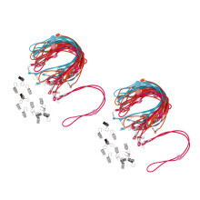 Paquete de 2 cordones ajustables para servilletas, nylon multicolor