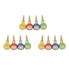 12 Pièces Tout-en-un Buse en Titane en Laiton 0.25/0.4/0.6/0.8mm Buse en Laiton Titane Anti-Chaleur pour Extrudeuse E3D Revo Hotend