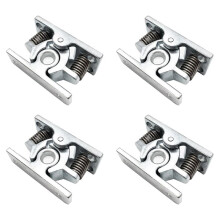 4Pcs Spring Loaded Door Easy Lock Stop Catch Release Clamp Double Roller Catch (Mp-4)