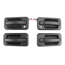 4Pcs Exterior Outside Door Handle Set Auto Parts for 2003-2009 H2 Black Textured 131609870457 15104792 10360326