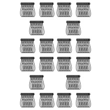 200 Stuks Bungee Koord met Ballen Elastische Banden Bungee Toggles Ties voor Marquees, Tenten Banners, Vlaggenmasten, Tarp (Zwart)
