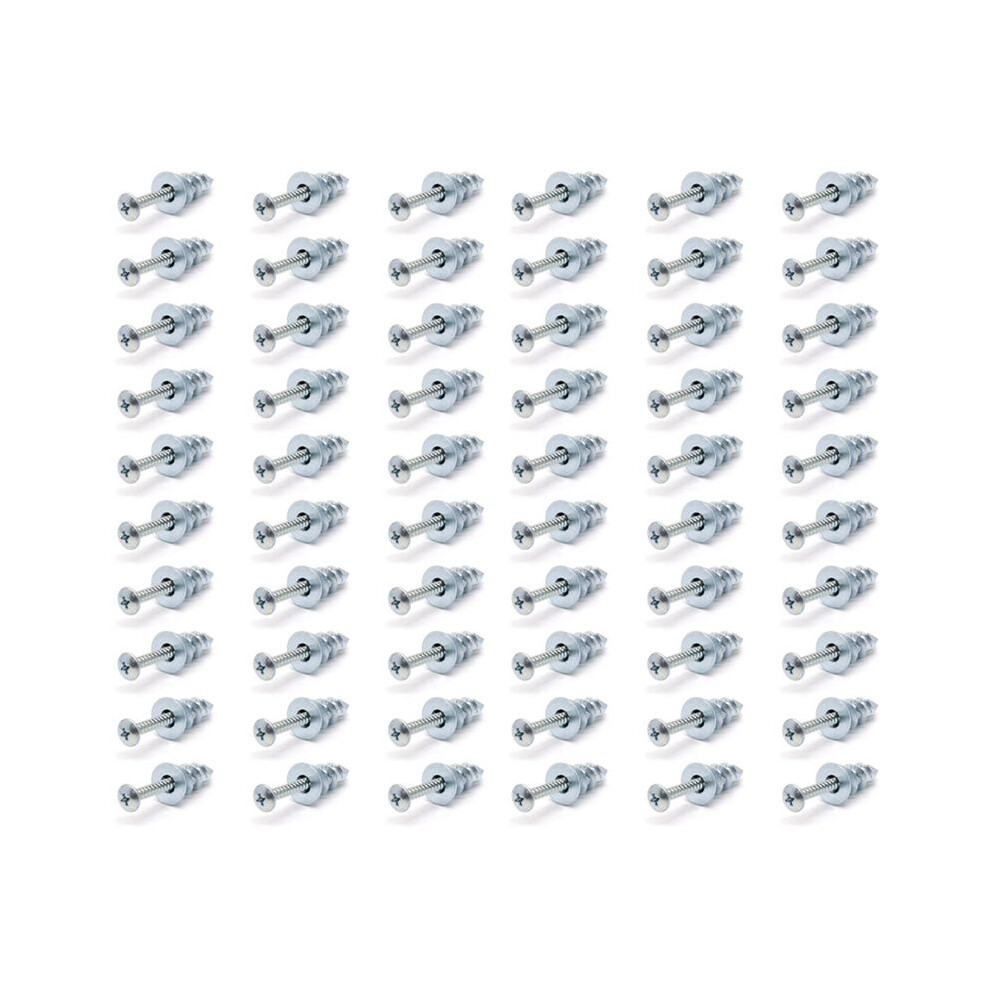 Zinc Self-Drilling Drywall/Hollow-Wall Anchor Kit With Screws (60 Pcs) 6032462103078