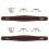 2X Pure Vintage Amplifier Handle - Brown, Stitched Leather 1