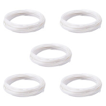 5X 3D Printer Pen Filament 1.75mm PLA 10m(White PLA)