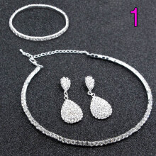 (Black Hemp Ashes) Bridal Jewelry Set: Necklace, Earrings & Bracelet