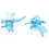 (Blue, 100pcs) 50pcs Transparent Orchid Clips for Flower Support 1