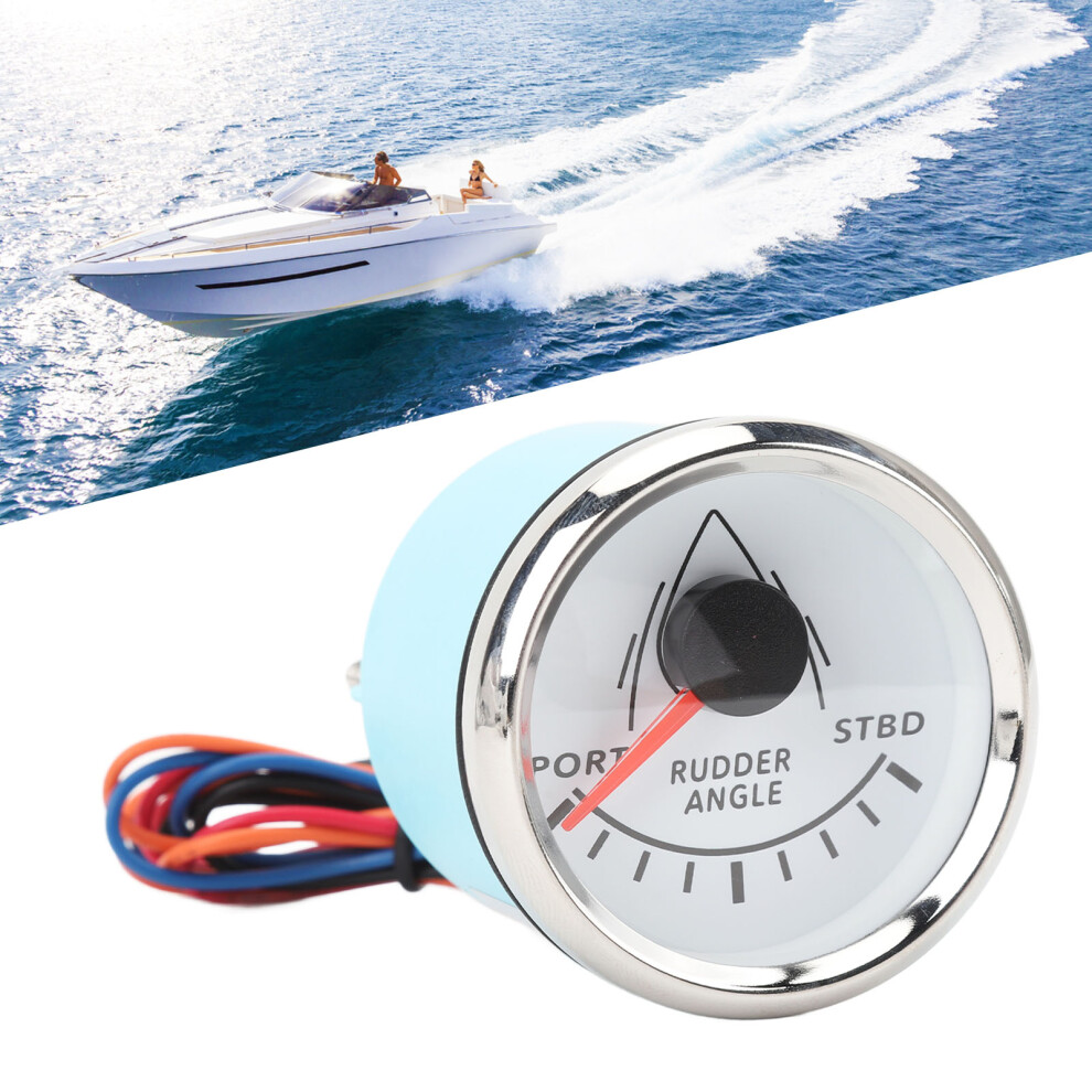 52Mm Rudder Angle Gauge With 8-Color Backlight For Boats Yachts 4051385830917