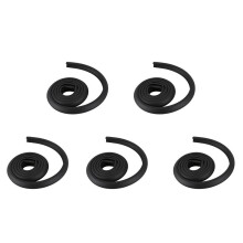 5X 2M Children Protection Table Guard Strip Baby Safety Glass Furniture Horror Crash Bar Corner Foam (Black )
