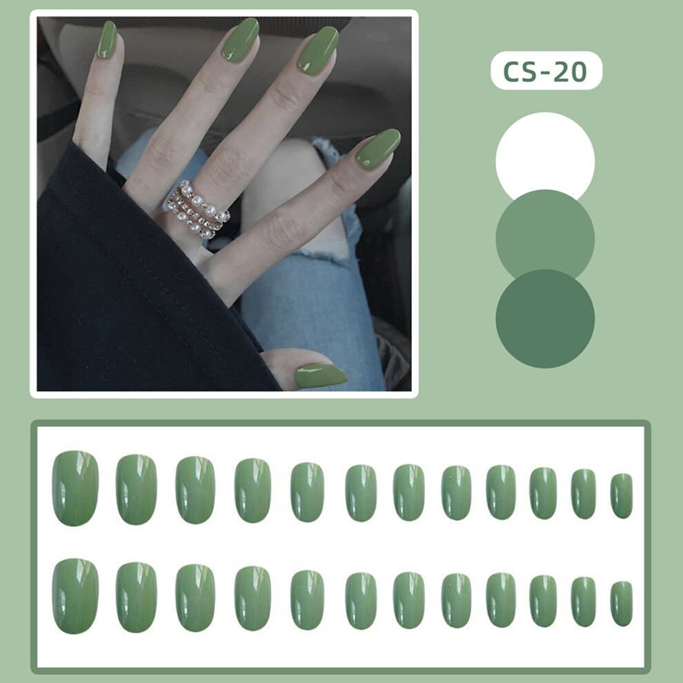 Penghui-Toys (Jelly Glue Model) Lightweight Glossy Round Artificial Nails For Women