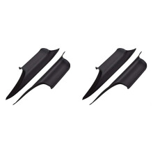 4x for - 7 Series F02 2008-2014 Door Pull Handle Covers, Rear Door Handle Carrier Trim Cover Kit, Left+Right Rear
