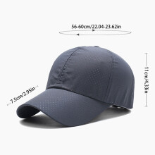 (Dark Grey) Men\'s Quick Dry Baseball Cap for Outdoor