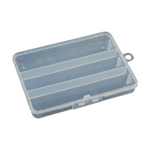 (Flat 3 grid box) Fishing Lure Box - Durable Transparent Storage Case