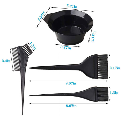 Hair Dye Kit: Brush, Comb, Bowl, Gloves 1