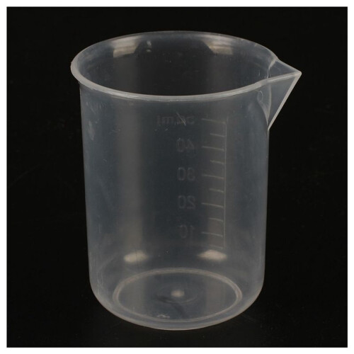 12 Pcs 50 Ml Laboratory Plastic Water Liquid Measuring Cup Transparent 1