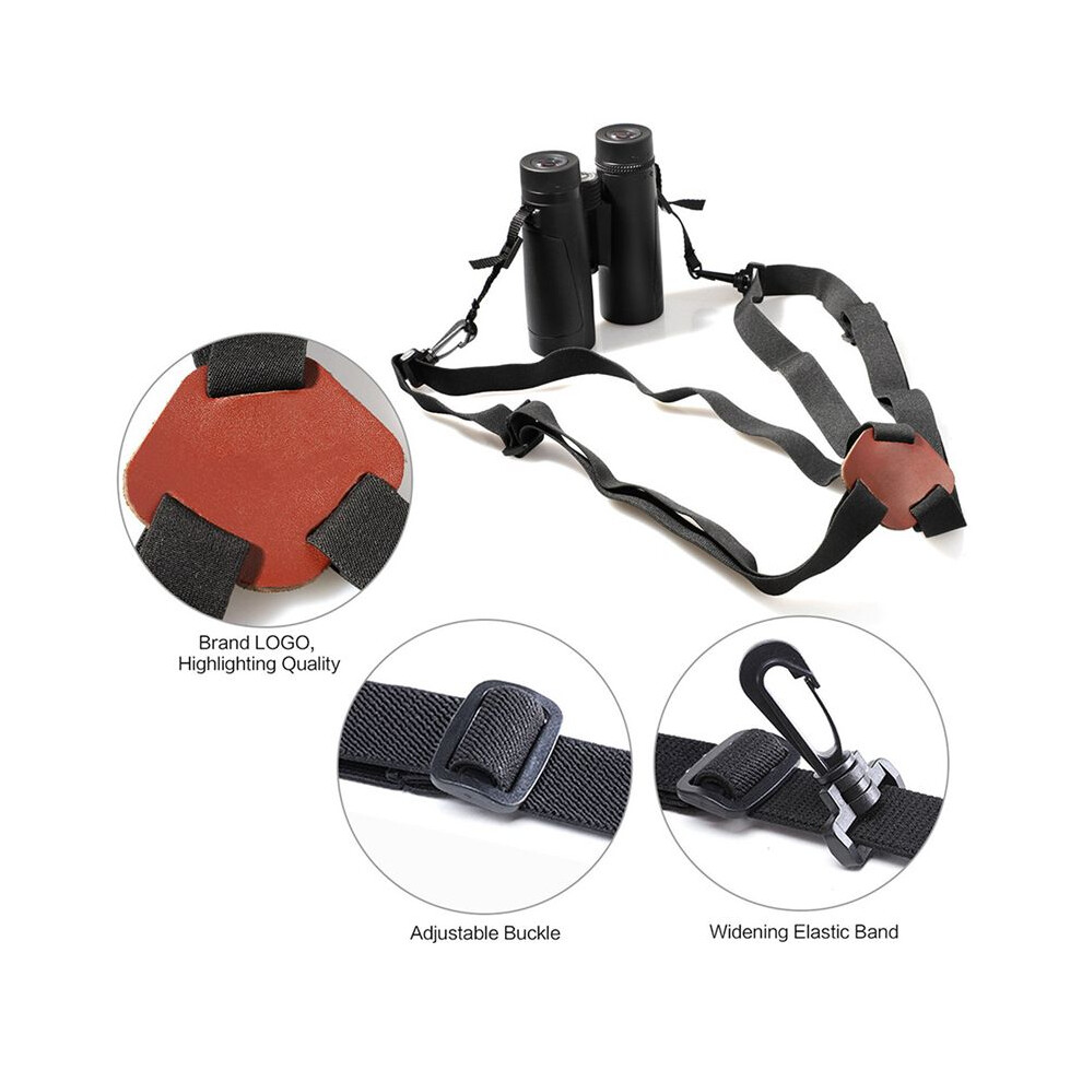 2 Pcs X-Shaped Harness Strap Adjustable Binoculars Carrier Elastic Durable Shoulder Straps Optics For Binocular 6033687942091
