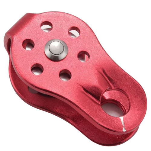 4 Pcs Rock Pulley Rope Tree Climbing Climber Arborist Fixed Pulley Red 1