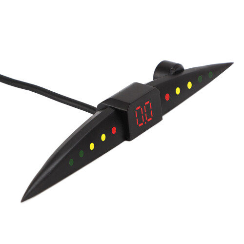 Car Reverse Radar System 4 Sensors LED Display Buzzer Beep Alarm Blue