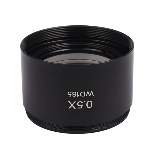 4X Lente Objetiva Auxiliar de Microscópio Estéreo Wd165 0,5X Lente Barlow com Rosca de Montagem de 1-7/8 Polegadas (M48mm) 2