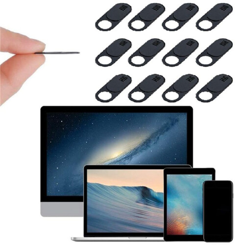 Webcam Cover, 60-Pack Ultra Thin Design Web Camera Cover Slide for Laptop, PC, , , Computer, , Pro- Black 1