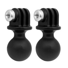 2X Adattatore Portatile per Base con Testa Un Sfera per Treppiede per Hero 8 7 6 5 Osmo Action Sjcam Camera