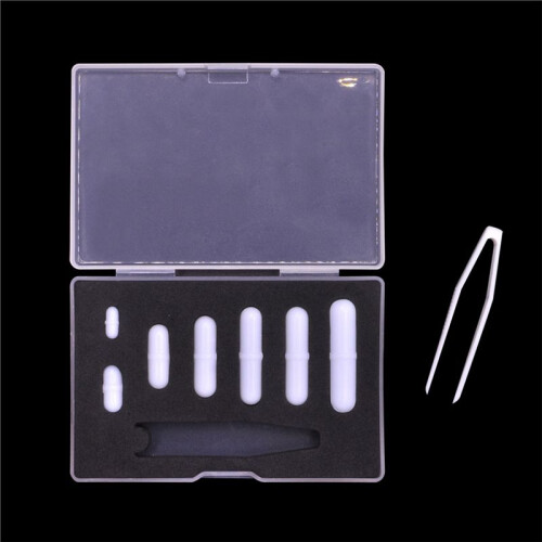 4X Magnetisch Rührstäbchen Gemischte Größe PTFE Magnet Rührstäbchen Rührstäbchen, Typ-B Set 1