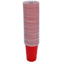250Pcs 450Ml Red Disposable Plastic Cup Party Cup Bar Restaurant Supplies Household Items for Home Supplies