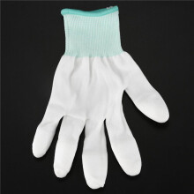 4 Pair ESD PC Computer Working Anti-Skid Anti Skid Anti-Static White Gloves New
