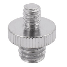 25 Pieces 1/4 Inch Male to 1/4 Inch Male Metal Threaded Screw Adapter Tripod Screw Converter for DSLR Camera