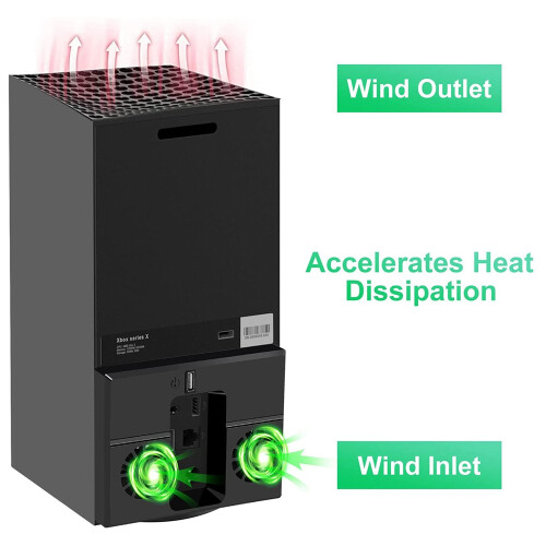 Ventilateur de Refroidissement Vertical pour Accessoires de SystèMe de Refroidissement de Support de Refroidissement Alimenté par USB  Series X, 1