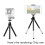 2X   Portable Tripod Adjustable  Tripod Aluminum Alloy for  Camera Projector Black 2
