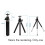 2X   Portable Tripod Adjustable  Tripod Aluminum Alloy for  Camera Projector Black 1