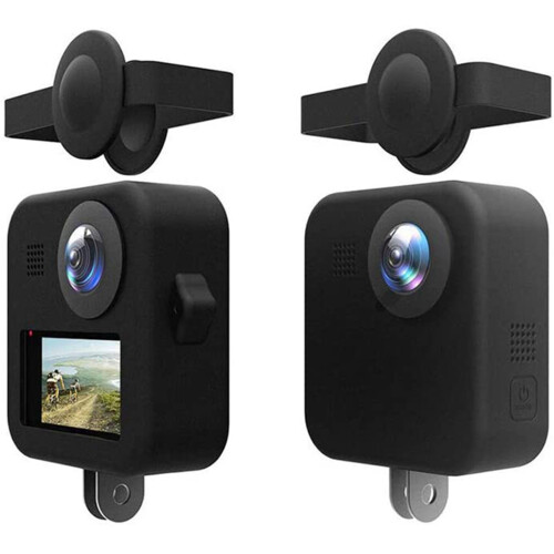 2X Silicone Case for  MAX Dual Lens Caps Case Cover Protective Case for  MAX Action Camera Accessories 2