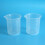 Kitchen Lab Graduated Beaker Clear Plastic Measuring Cup Thicken with Cap Measuring Jug 200ML 4Pcs 2