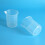 Kitchen Lab Graduated Beaker Clear Plastic Measuring Cup Thicken with Cap Measuring Jug 200ML 4Pcs 4
