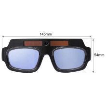 4X Solar Betriebene Auto Verdunkelung Schweiß Maske Helm Brille Schweißer Brille Arc Anti-Shock Linse