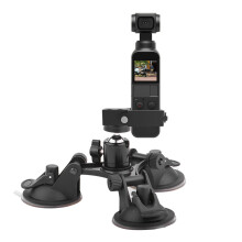 2X Support de Voiture Triple Ventouse Ă Ventouse pour Osmo Pocket Camera Stabilisateur Accessoire avec Adaptateur D'Extension