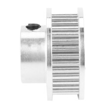 2X Aluminium GT2 36 Zaehne 8mm Bohrung Zahnriemenscheibe Flansch Synchronrad fuer 3D-Drucker