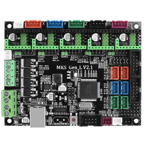 2X 3D Printer Motherboard MKS GEN-L V2.1 Control Board Motherboard Compatible with Open Source Marlin 1