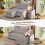 Joolihome 3-in-1 Corduroy Convertible Pull Out Sofa Bed, USB 5