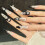 (M) 10PCS Flash Cat Eye False Nails for Women 4